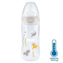 NUK BOČICA FC+ 300 ML SA INDIKATOROM TEMPERATURE – Neutral Safari