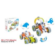 HOOGAR KIDS IGRAČKA BUILDING BLOCKS 2u1 CARTOON AUTO