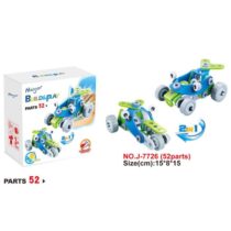 HOOGAR KIDS IGRAČKA BUILDING BLOCKS 2u1 CARTOON TRKAČKI AUTO