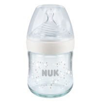NUK Nature Sense bočica staklo 120 ml. sa indikatorom temperature bijela