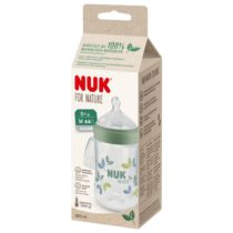 NUK For Nature Bočica sa indikatorom temperature PP 260 ml. Zelena