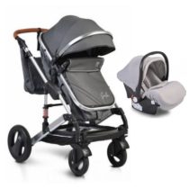 MONI Kolica 3 u 1 Gala Black