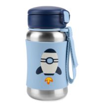 SKIP HOP Nehrđajuća termosica sa slamkom 12M+ Raketa