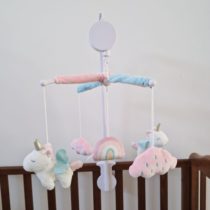 SUNNOZY bebi muzički vrtuljak rozi jednorog