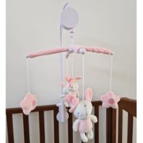 SUNNOZY bebi muzički vrtuljak rozi