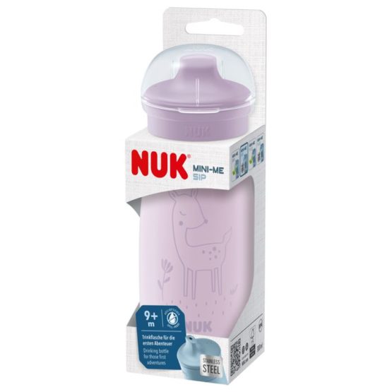 NUK Mini-Me Sip bočica od nehrđajućeg čelika, 300 ml. 9+m Lila