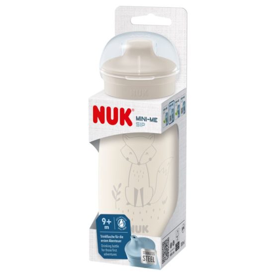 NUK Mini-Me Sip bočica od nehrđajućeg čelika, 300 ml. 9+m Bež
