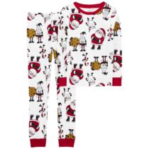 Carter’s pamučna dvodijelna praznična pidžama 6-8 god.