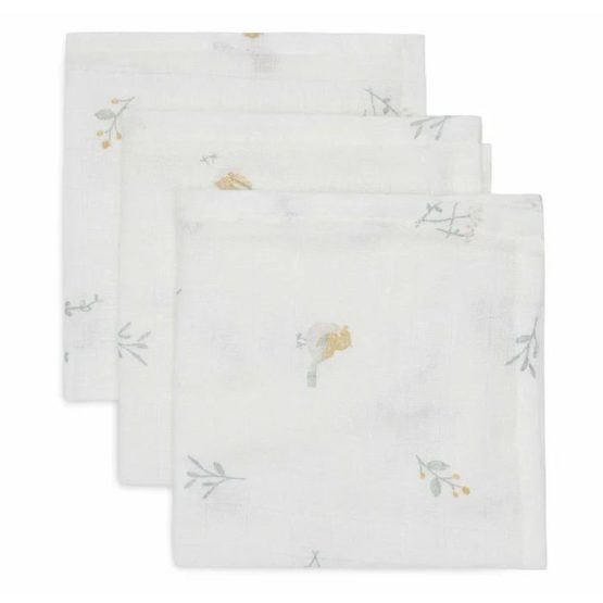 Jollein muslin krpice Lovely Birds 3kom