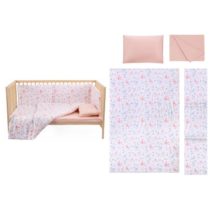 KUKKA Set ogradica, jastuk, jorgan i posteljina Bunny Pink