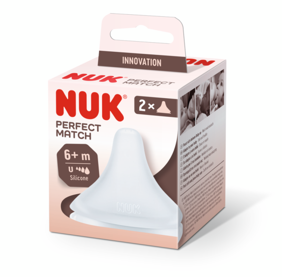 NUK PERFECT MATCH Sisač silikon 2 kom