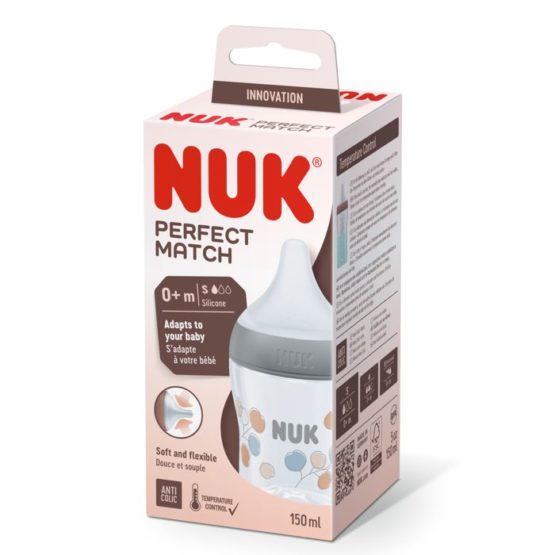 NUK Perfect Match Bočica 150 ml. 0+m – Pamuk