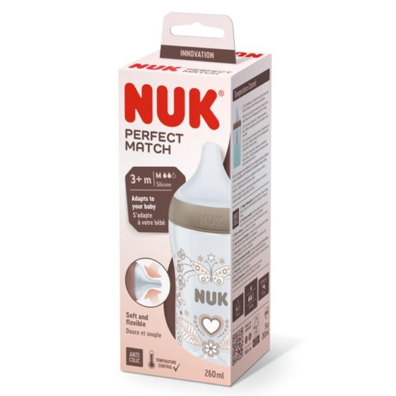 NUK Perfect Match Bočica 260 ml. 3+m – Srce