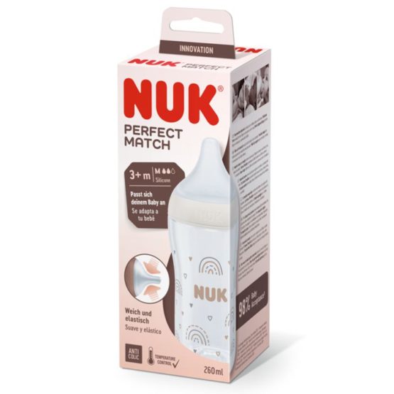 NUK Perfect Match Bočica 260 ml. 3+m – Duga