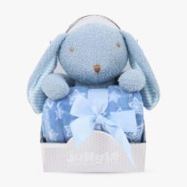 JUNGLE Dekica sa igračkom zeko plavi