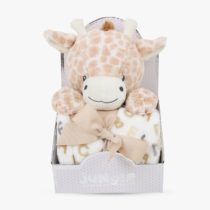 JUNGLE Dekica sa igračkom žirafa siva