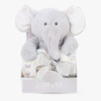 JUNGLE Dekica sa igračkom slonić rozi