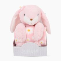 JUNGLE Dekica sa igračkom zeko rozi