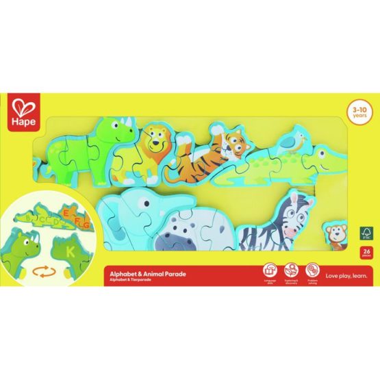 HAPE Drvene puzzle abecede i životinja