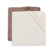 Jollein navlaka za madrac Milky/Coffee 2kom