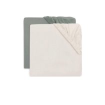 Jollein navlaka za madrac Sea Green/Ivory 2kom