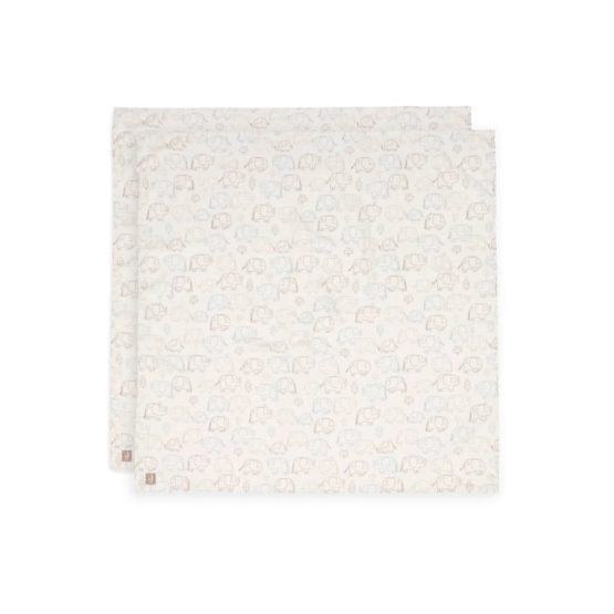 Jollein muslin pelene za povijanje Elephant Tales 2kom