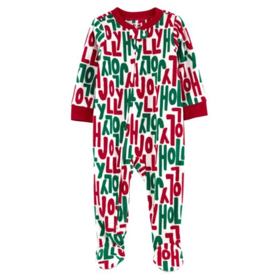 Carter’s JEDNODIJELNA PRAZNIČNA PIDŽAMA OD FLISA 2-5 god.