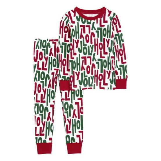 Carter’s pamučna dvodijelna praznična pidžama 6-8 god.