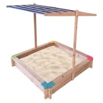 Drveni pješčanik sa tendom 120cm