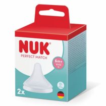 NUK PERFECT MATCH Sisač silikon 2 kom XL protok 6mj+