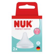 NUK PERFECT MATCH Sisač silikon 2 kom Flow Control 6mj+